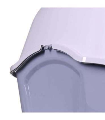 DIAMENTIQ BAYA whie/light grey -  cat litter box - 55,5 x 40 x 38,7 cm