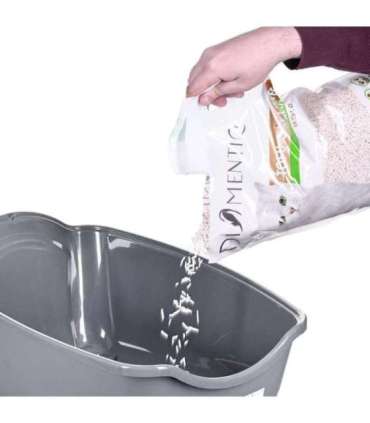 DIAMENTIQ BAYA whie/light grey -  cat litter box - 55,5 x 40 x 38,7 cm