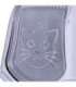 DIAMENTIQ BAYA whie/light grey -  cat litter box - 55,5 x 40 x 38,7 cm