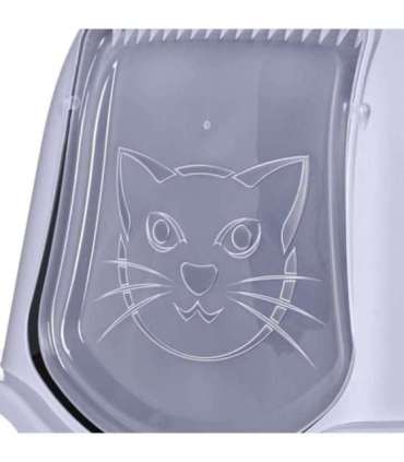 DIAMENTIQ BAYA whie/light grey -  cat litter box - 55,5 x 40 x 38,7 cm
