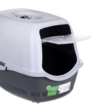 DIAMENTIQ BAYA light grey/dark grey -  cat litter box - 55,5 x 40 x 38,7 cm