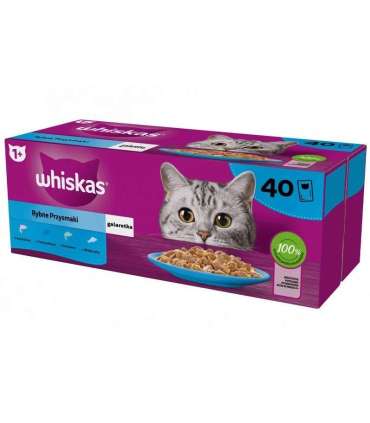 WHISKAS Fish Favourites in jelly - wet cat food - 40x85 g