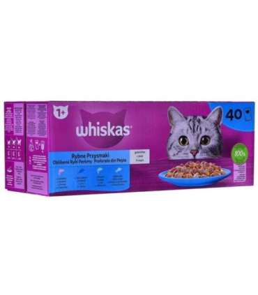 WHISKAS Fish Favourites in jelly - wet cat food - 40x85 g