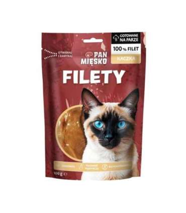 PAN MIĘSKO Duck fillets - cat treats - 100g