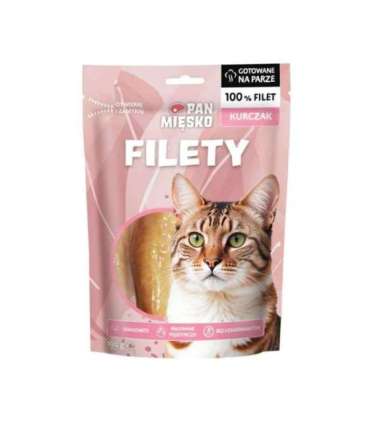 PAN MIĘSKO Chicken fillets - cat treats - 100g