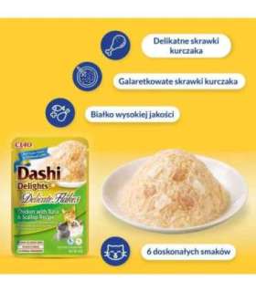 INABA CAT Dashi Delights Delicate Flakes Chicken - cat treat - 40g