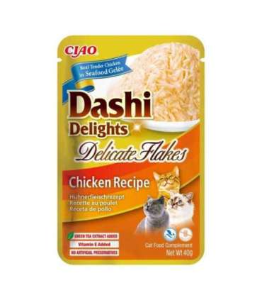 INABA CAT Dashi Delights Delicate Flakes Chicken - cat treat - 40g