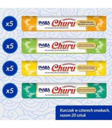 INABA Churu Variety box Chicken - cat treats - 20 x 14g