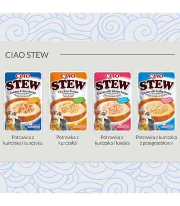INABA Ciao Stew Chicken & Tuna - cat treats - 40g