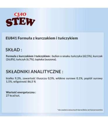 INABA Ciao Stew Chicken & Tuna - cat treats - 40g