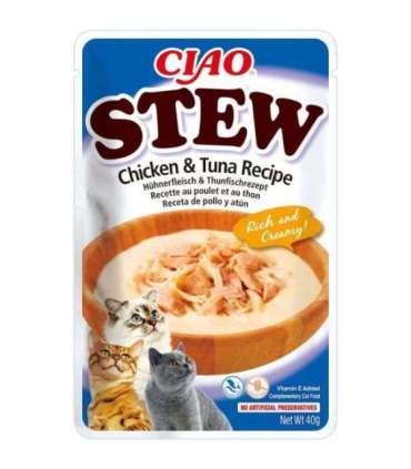 INABA Ciao Stew Chicken & Tuna - cat treats - 40g