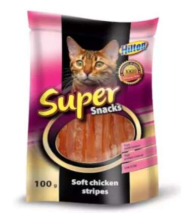 HILTON Soft chicken stripes - cat treats - 100g