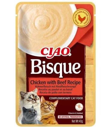 INABA Ciao Bisque Chicken with beef - cat treats - 40g