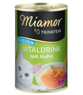 MIAMOR Trinkfein Kitten Vitaldrink with chicken - cat treats - 135ml