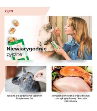 INABA Churu Bites Chicken recipe wraps - cat treats - 3x10 g