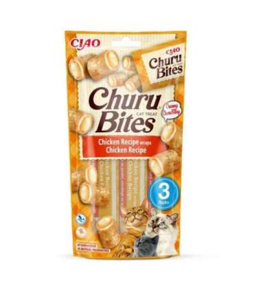 INABA Churu Bites Chicken recipe wraps - cat treats - 3x10 g