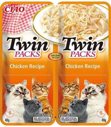 INABA Twin Packs Chicken - cat treats - 2 x 40g