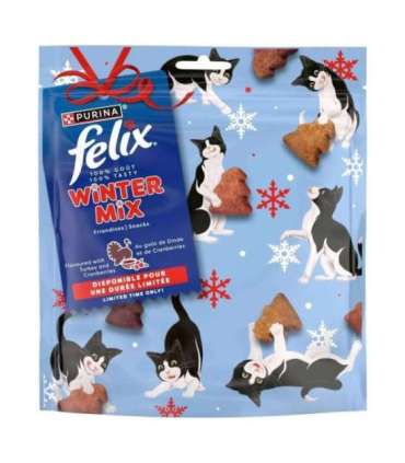 PURINA Felix Winter Mix Turkey&Cranberries - cat treats - 200g