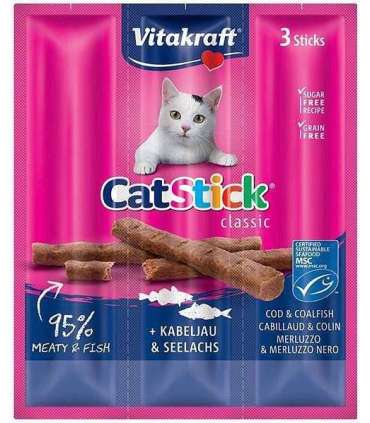 VITAKRAFT CatStick Classic Cod and saithe - cat treats - 18g