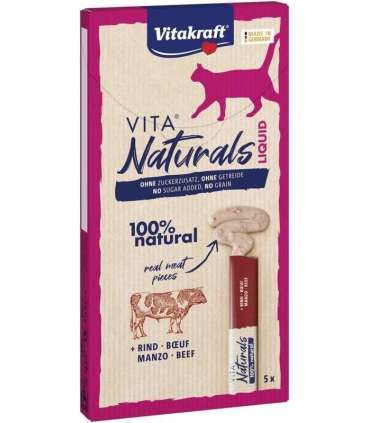 VITAKRAFT VITA NATURALS Liquid beef - cat treat - 5x15 g