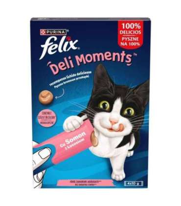 PURINA Felix Deli Moments Salmon - cat treats - 4x10g