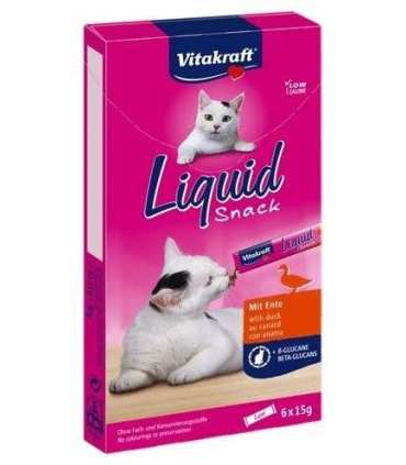 VITAKRAFT Liquid Snack Duck - cat treats - 6 x 15g
