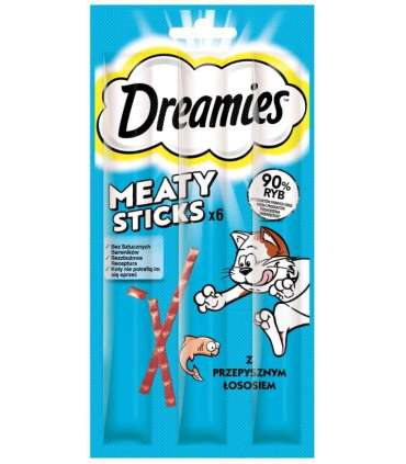 DREAMIES Meaty Sticks Salmon - cat treats - 30 g