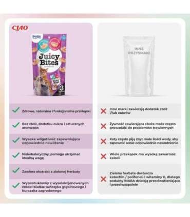 INABA Juicy Bites Shrimp and Seafood - cat treats - 3x11,3 g