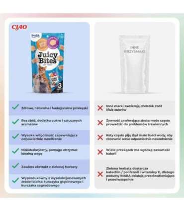 INABA Juicy Bites Crab and Scallop - cat treats - 3x11,3 g