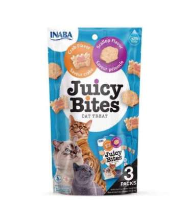 INABA Juicy Bites Crab and Scallop - cat treats - 3x11,3 g