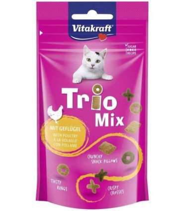 VITAKRAFT Trio Mix Poultry - cat treats - 60g