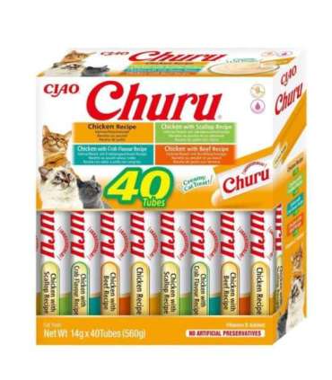 INABA Churu Variety box Chicken - cat treats - 40 x 14g