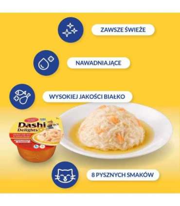 INABA Dashi Delights chicken tuna & salmon bouillon - cat treat - 70g