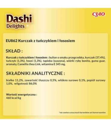 INABA Dashi Delights chicken tuna & salmon bouillon - cat treat - 70g