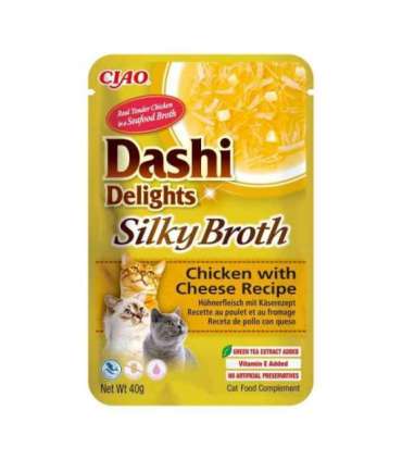 INABA CAT Dashi Delights Silky Broth Chicken with Cheese - treat for cats - 40g