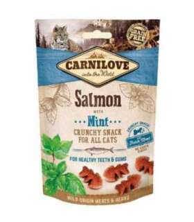 CARNILOVE Crunchy Snack Salmon & Mint - Cat treat with salmon and mint - 50 g
