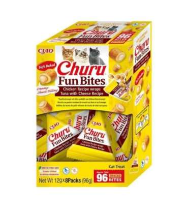 INABA Churu Fun Bites Chicken, tuna and cheese - cat treats - 8x12g