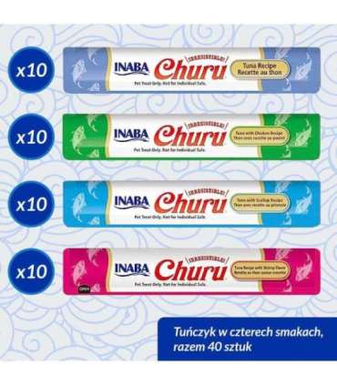INABA Churu Variety box Tuna - cat treats - 40 x 14g