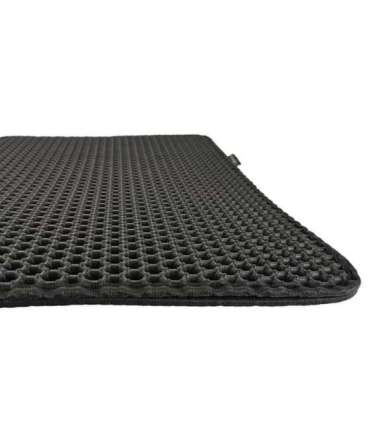 DIAMENTIQ Black rectangle box mat - cat litter tray mat - 45 x 60 cm