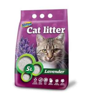 HILTON bentonite lavender clumping cat litter - 5 l