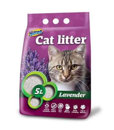 HILTON bentonite lavender clumping cat litter - 5 l