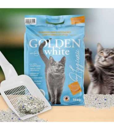 GOLDEN White Hygienic - bentonite litter - 14kg