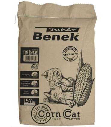 Certech Super Benek Corn Cat - Corn Cat Litter Clumping 25 l