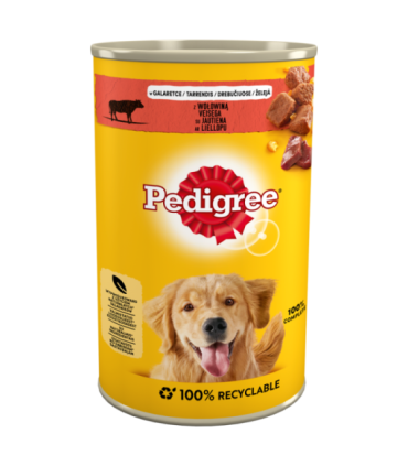 Pedigree 5900951015854 dogs moist food Beef Adult 1.2 kg