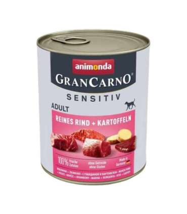 ANIMONDA GranCarno Adult Sensitiv Beef with potatoes - wet dog food - 800g
