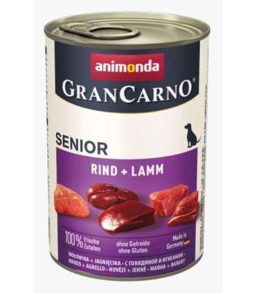 ANIMONDA GranCarno Senior Beef with lamb - wet dog food - 400g