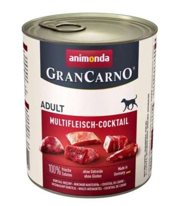 animonda GranCarno multi meat cocktail Beef, Chicken, Game, Heart, Turkey Adult 800 g