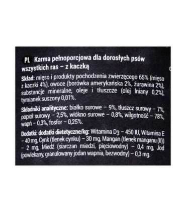 Dolina Noteci RAFI duck, blueberry, cranberry - Wet dog food 400 g