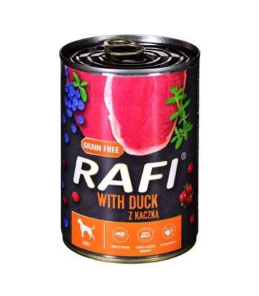 Dolina Noteci RAFI duck, blueberry, cranberry - Wet dog food 400 g