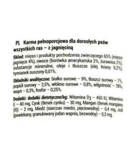 Dolina Noteci Rafi with lamb, cranberry and blueberry - wet dog food - 400g